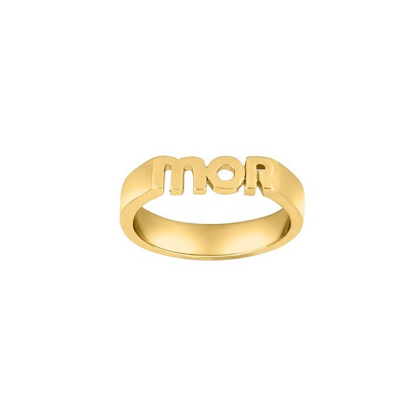 Nordahl Jewellery - STATEMENT52 MOR vergoldeter ring  silber (Ø4mm) 125 334-3