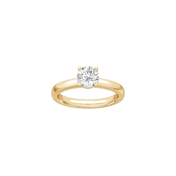 Klassischer runder Rotgoldring mit 1,0 ct im Labor gezüchtetem Diamanten von Siersbøl Luxury