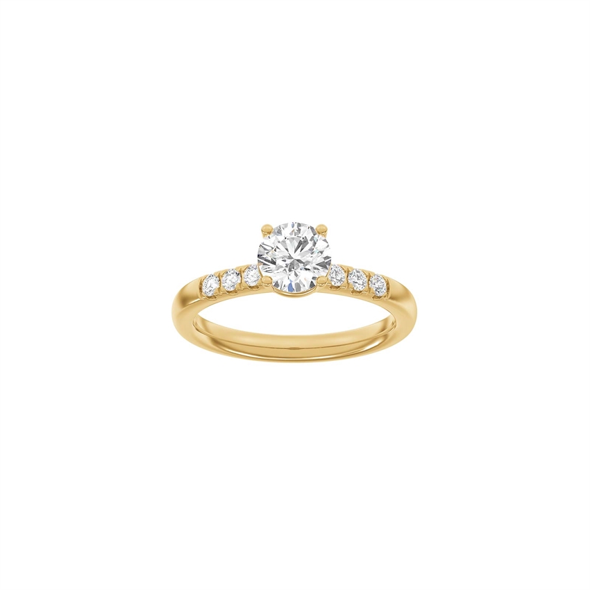 Klassischer runder Rotgoldring mit 1,2 Karat im Labor gezüchteten Diamanten von Siersbøl Luxury