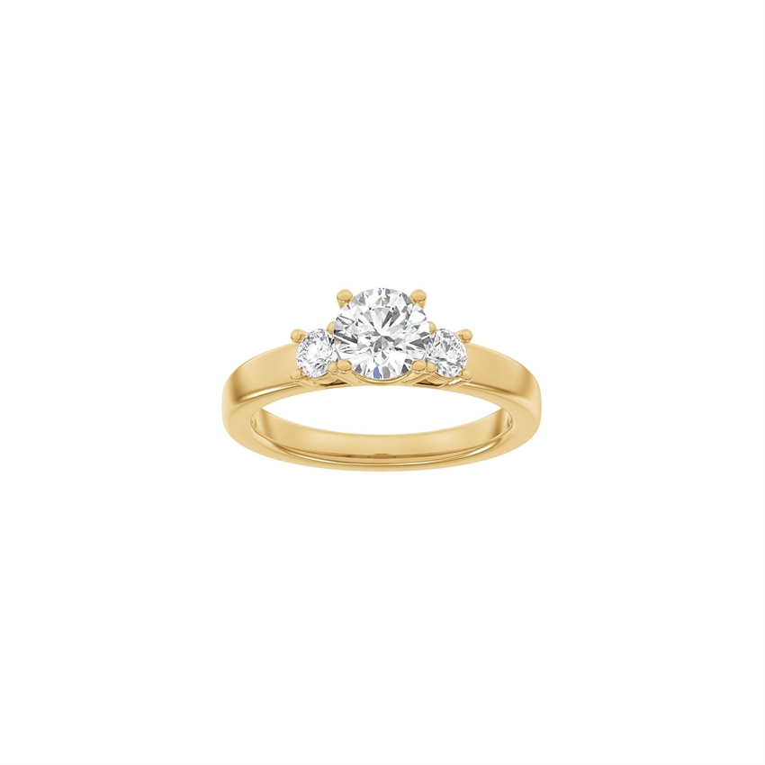 LUXUS Klassischer runder Rotgoldring mit 1,33 ct Labordiamanten von Siersbøl Luxury