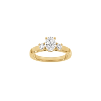 Klassischer ovaler Rotgoldring mit 1,33 ct im Labor gezüchteten Diamanten von Siersbøl Luxury
