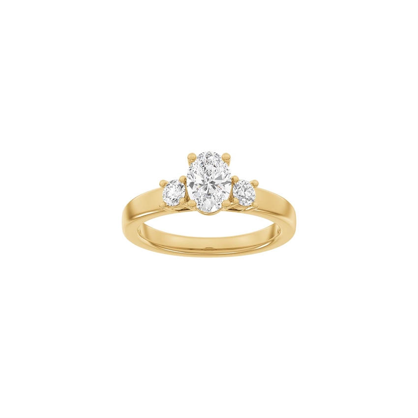 Klassischer ovaler Rotgoldring mit 1,33 ct im Labor gezüchteten Diamanten von Siersbøl Luxury