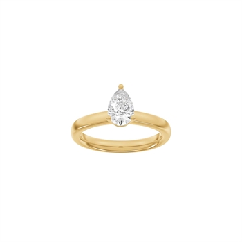 Siersbøl Luxury Classic Ring in 14 kt Rotgold mit 1,0 ct im Labor gezüchtetem Diamanten