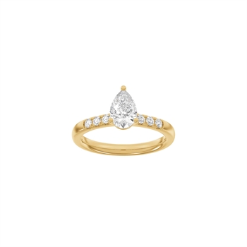 Siersbøl Luxury Classic Ring in 14 kt Rotgold mit 1,2 ct im Labor gezüchteten Diamanten