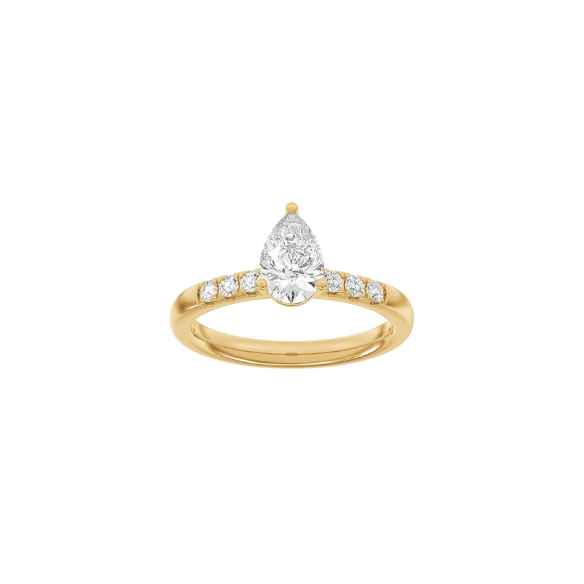 Siersbøl Luxury Classic Ring in 14 kt Rotgold mit 1,2 ct im Labor gezüchteten Diamanten