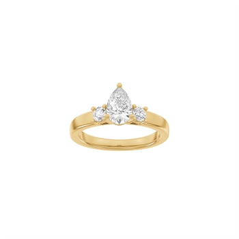 Siersbøl Luxury Classic Ring in 14 kt Rotgold mit 1,33 ct im Labor gezüchteten Diamanten