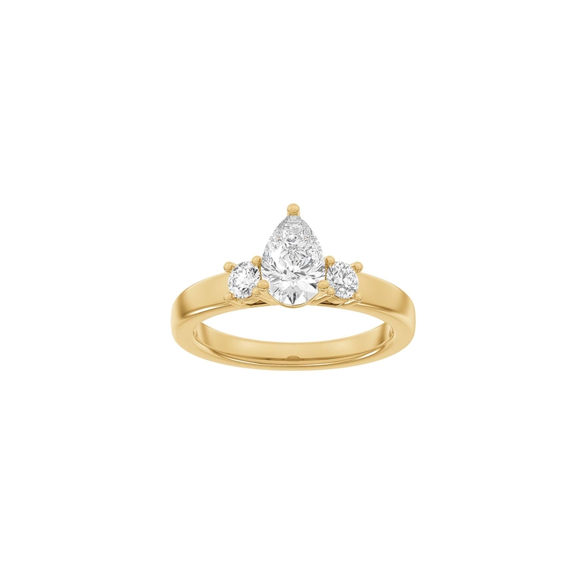 Siersbøl Luxury Classic Ring in 14 kt Rotgold mit 1,33 ct im Labor gezüchteten Diamanten
