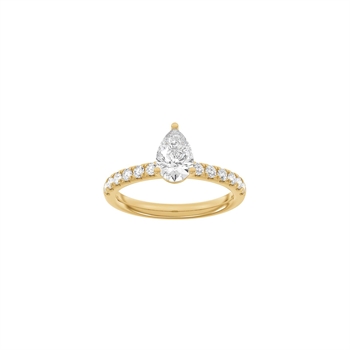Siersbøl Luxury Classic Ring in 14 kt Rotgold mit 1,4 ct im Labor gezüchteten Diamanten