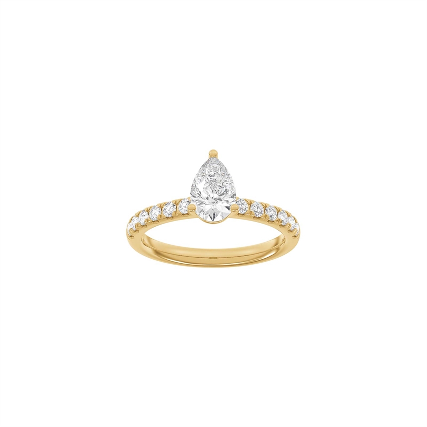 Siersbøl Luxury Classic Ring in 14 kt Rotgold mit 1,4 ct im Labor gezüchteten Diamanten