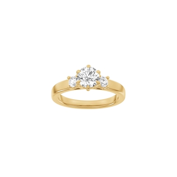 LUXUS Moderner runder Rotgoldring mit 1,33 ct im Labor gezüchteten Diamanten von Siersbøl Luxury