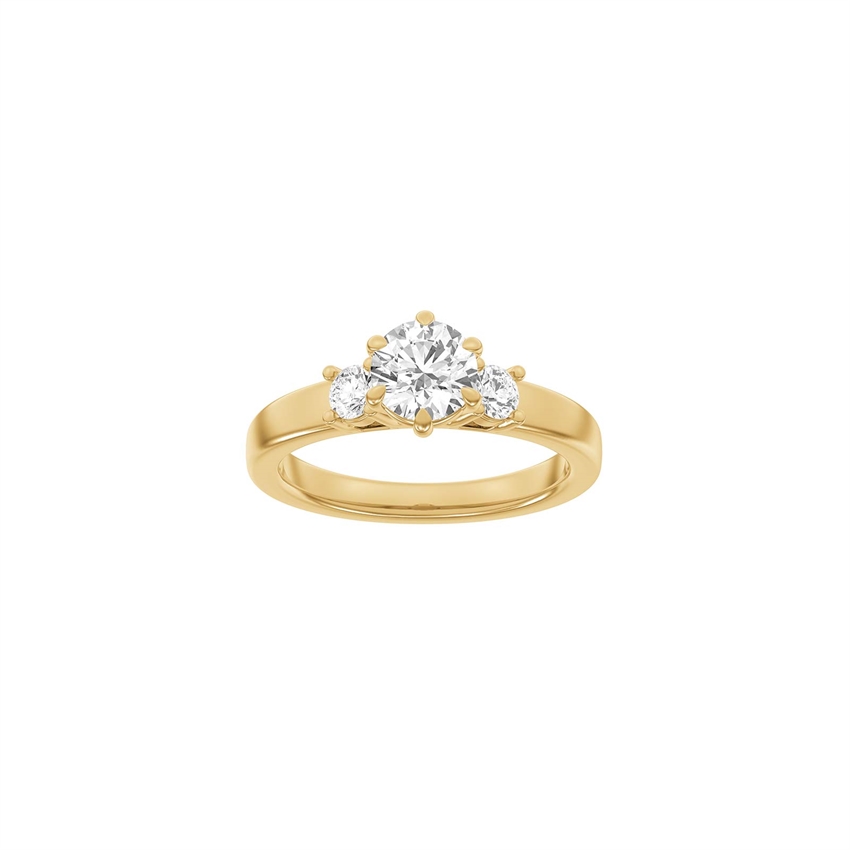 LUXUS Moderner runder Rotgoldring mit 1,33 ct im Labor gezüchteten Diamanten von Siersbøl Luxury