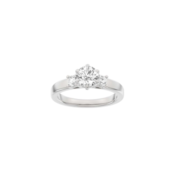 Moderner runder Weißgoldring mit 1,33 ct im Labor gezüchteten Diamanten von Siersbøl Luxury