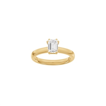 LUXUS Moderner ovaler Rotgoldring mit 1,0 ct TW/VS2 im Labor gezüchtetem Diamanten von Siersbøl Luxury