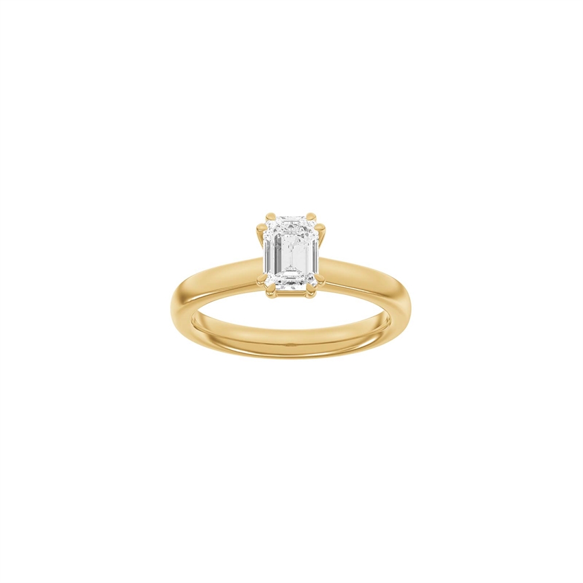 LUXUS Moderner ovaler Rotgoldring mit 1,0 ct TW/VS2 im Labor gezüchtetem Diamanten von Siersbøl Luxury