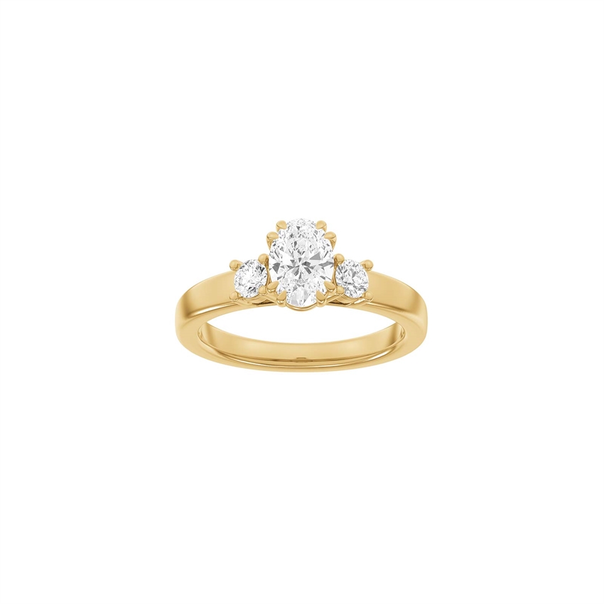 Moderner ovaler Rotgoldring mit 1,33 ct im Labor gezüchteten Diamanten von Siersbøl Luxury
