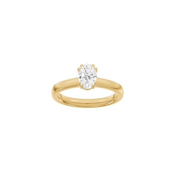 LUXUS Moderner quadratischer Rotgoldring mit 1,0 ct im Labor gezüchtetem Diamanten von Siersbøl Luxury
