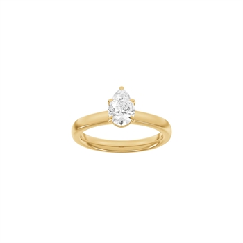 Siersbøl Luxus Moderner Ring in 14 kt Rotgold mit 1,0 ct im Labor gezüchtetem Diamanten