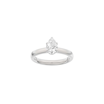 Siersbøl Luxury Modern Ring in 14 kt Weißgold mit tropfenförmigem 1,0 ct Labordiamanten