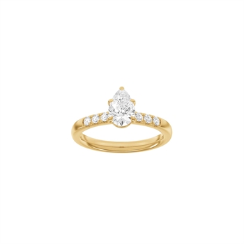 Siersbøl Luxus Moderner Ring in 14 kt Rotgold mit 1,2 ct im Labor gezüchteten Diamanten