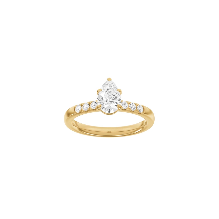 Siersbøl Luxus Moderner Ring in 14 kt Rotgold mit 1,2 ct im Labor gezüchteten Diamanten