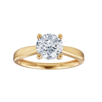 Siersbøl Luxury Diamantring aus 14 Karat Gold mit rundem lab grown Diamant