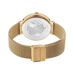 Bering Klassische Uhr in Gold doppelt | 14539-334