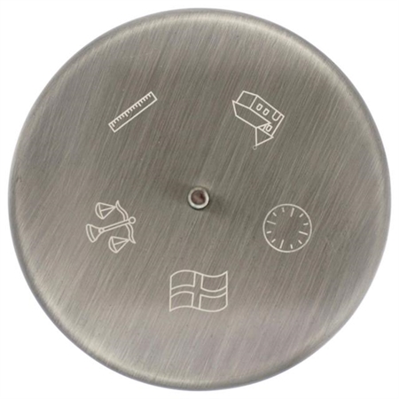 Tischfahnenstange verzinnt. 40 cm 87015076024