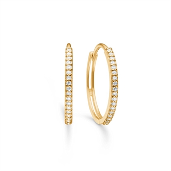 Lumina Hoops aus 14 kt Gold sind ein zeitloses Schmuckstück von Mads Z