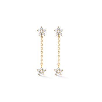 Céleste Kettenohrringe aus 14 kt Gold von Mads Z