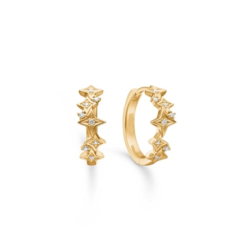 Vesper Ohrringe aus 14 kt Gold mit 0,06 ct.