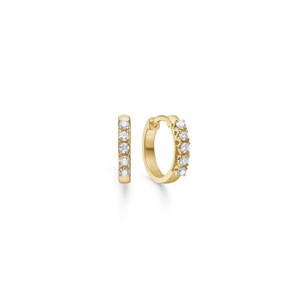 Crown Alliance Creolen in 14 kt Gold mit Diamanten 1511845