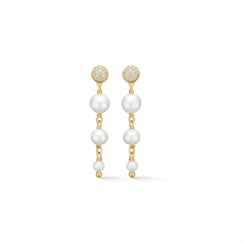 Dome Perlenohrringe in 14 Karat Gold von Mads Z