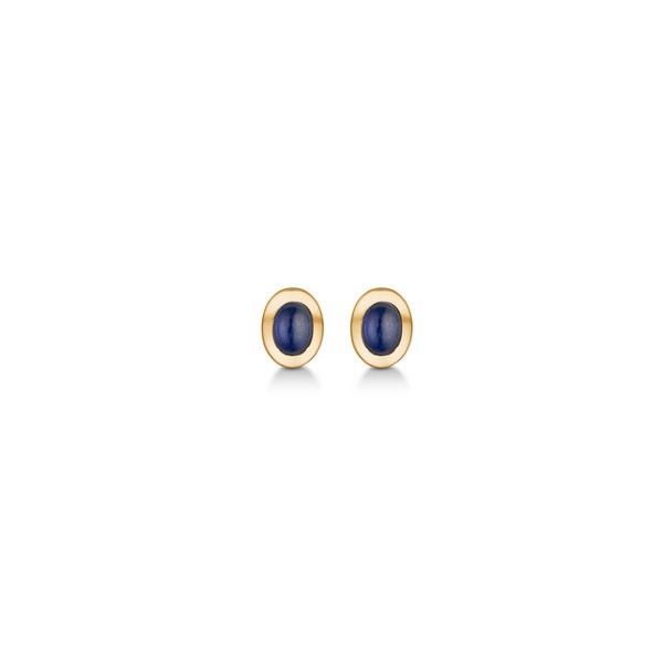 Mads Z - Cabochon-Ohrringe aus 14 Karat Gold
