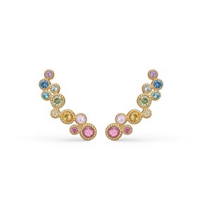 Mads Ziegler - Luxuriöse Regenbogen-Ohrringe aus 14 Karat Gold 1514062