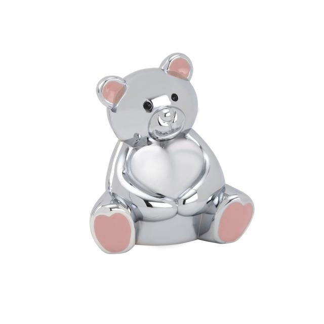 Spardose Teddybär mit rosa Ohren - 152-86288