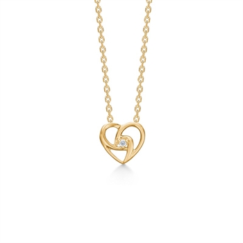 Dieser wunderschöne Herzanhänger von Mads Z ist ein zeitloses Symbol für Liebe
