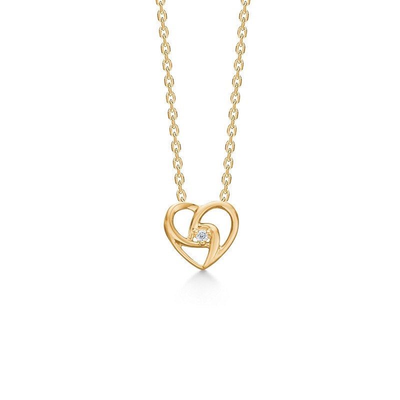 Dieser wunderschöne Herzanhänger von Mads Z ist ein zeitloses Symbol für Liebe