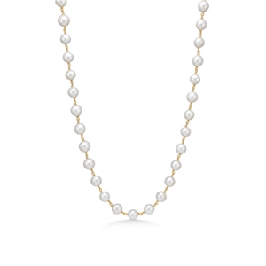 Schatzhalskette aus 14 Karat Gold mit Perlen Mads Z 1523004