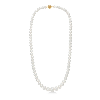 Treaure Perlenkette aus 14 Karat Gold von Mads Z 1523006