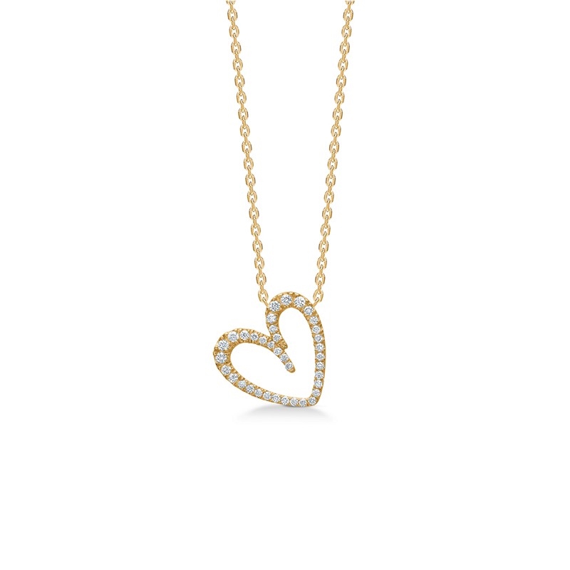 Diamond Love Halskette in 14 kt Gold Mads Z 1531064