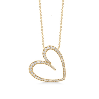 Diamond Love Halskette in 14 kt Gold Mads Z 1531066