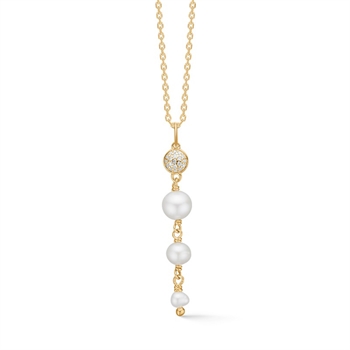 Dome Perlenkette in 14 Karat Gold von Mads Z