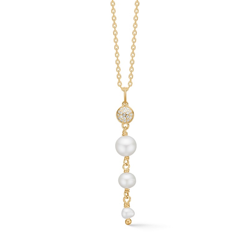 Dome Perlenkette in 14 Karat Gold von Mads Z