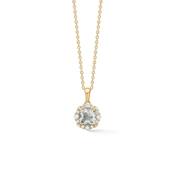 Menthe Halskette in 14 Karat Gold von Mads Z ist ein elegantes und exklusives Schmuckstück