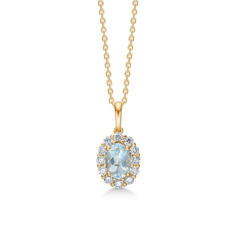 Portofino Anhänger mit Aquamarin und Brillanten