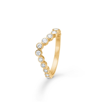 Freya Ring aus 14 kt Gold mit insgesamt 0,54 ct. / W.SI