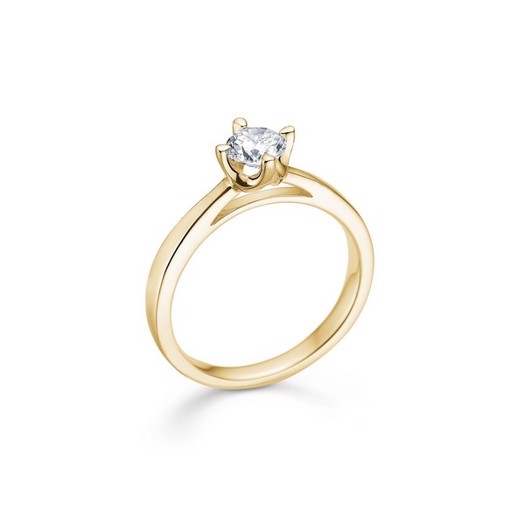 KROWN Ring I 14 KT. Gold mit 0,04 ct. Brillant