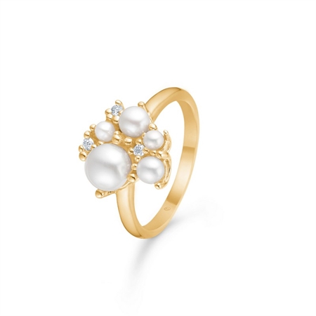 Diamant-Cloud-Ring aus 14 Karat Gold von Mads Z 1543070