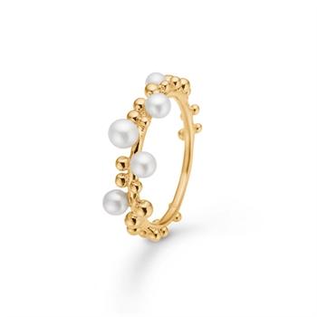 Ring „Bubbles n‘ Pearls“ in 14-karätigem Gold, Mads Z 1543166