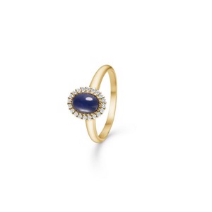 Mads Z - Royal Sapphire Ring aus 14 Karat Gold mit Diamanten